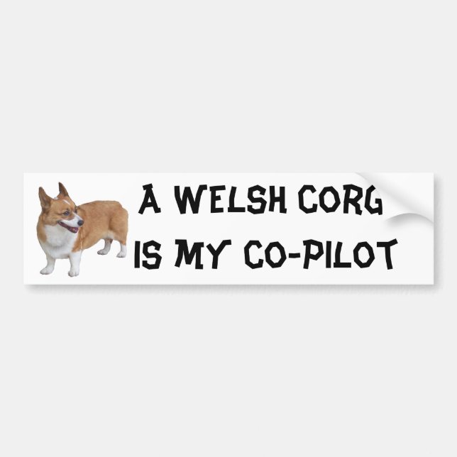 Funny Corgi Bumper Sticker (Front)