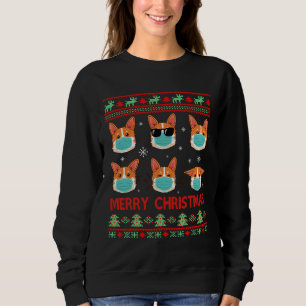 Funny Corgi Christmas Costume Dog Sweatshirt