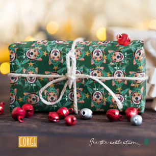 Funny Corgi Christmas Pattern Wrapping Paper