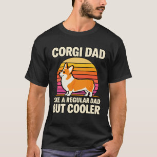 Funny Corgi Dad Corgi Dad Gift Cute Dog Father's T-Shirt