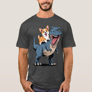 Funny Corgi Design for Boys Men Welsh Corgi Dog Lo T-Shirt