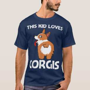 Funny Corgi Design For Kids Boys Pet Dog Animal Do T-Shirt