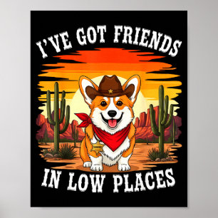 Funny Corgi Design For Men Women Kids Dog Welsh Co Poster