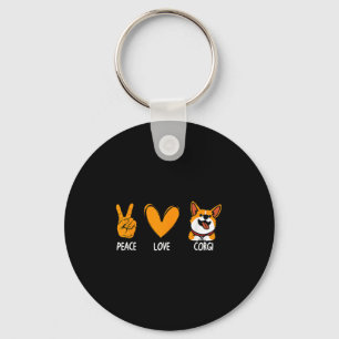 Funny Corgi Design For Men Women Kids Pet Dog Corg Key Ring