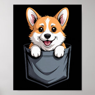 Funny Corgi Design For Men Women Welsh Corgi Dog L Poster