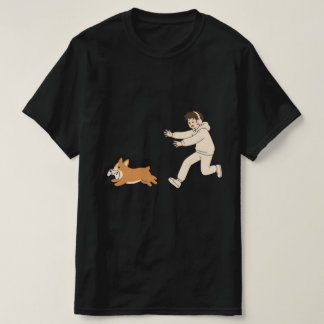 Funny Corgi Dog Chasing Game Controller T-Shirt