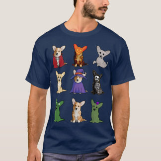 Funny Corgi Dog Halloween Happy Howl-o-ween  T-Shirt
