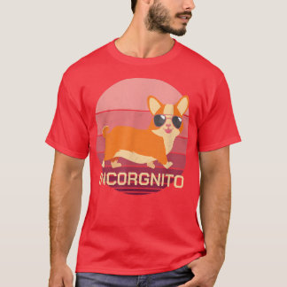 Funny Corgi Dog with Sunglasses Retro Vintage  T-Shirt