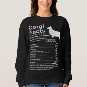 Funny Corgi Facts nutrition Gift Cardigan Pembroke Sweatshirt
