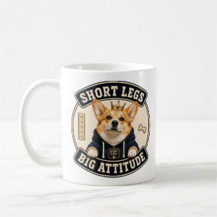 Funny Corgi Mug Short Legs Big Attitude