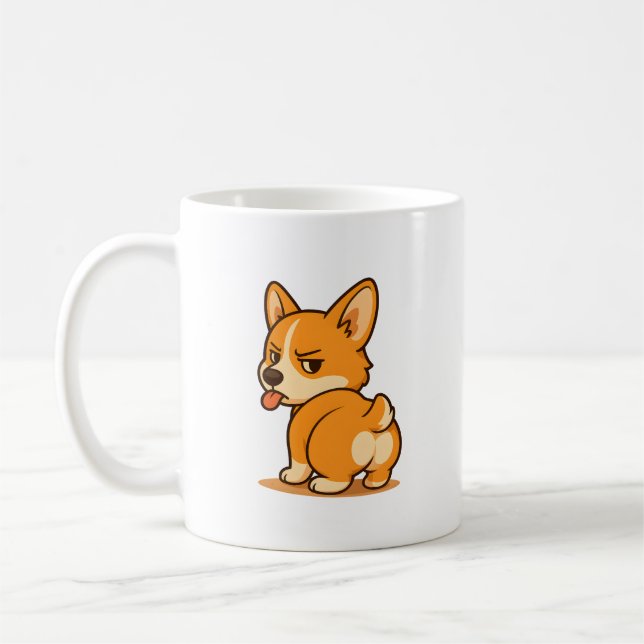 Funny Corgi Mugs | Cute & Playful Dog Drinkware (Left)