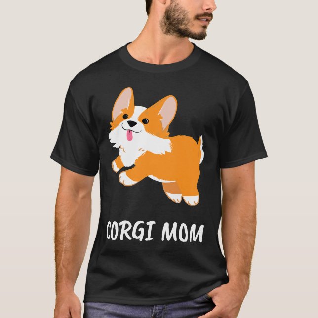Funny Corgi Mum  966 T-Shirt (Front)