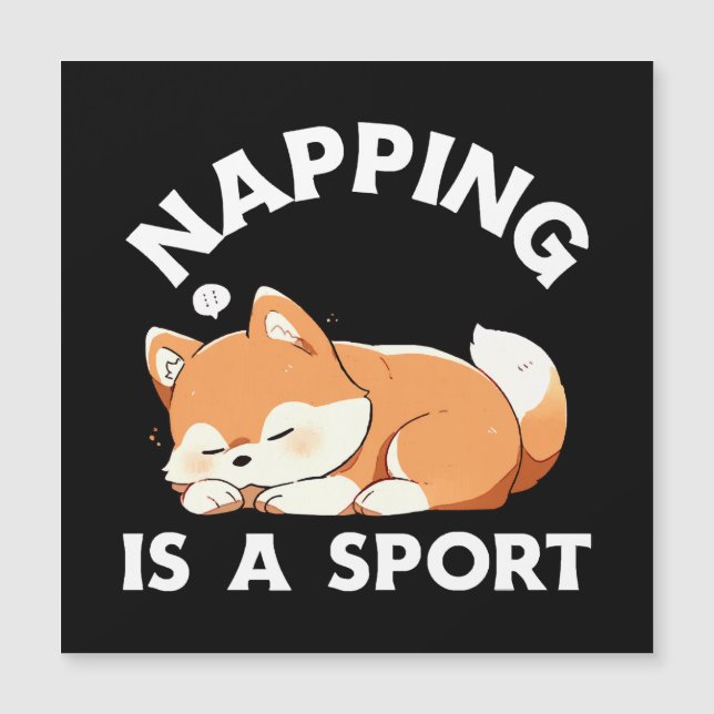 Funny Corgi Napping Is a Sport Dog Lover (Front)