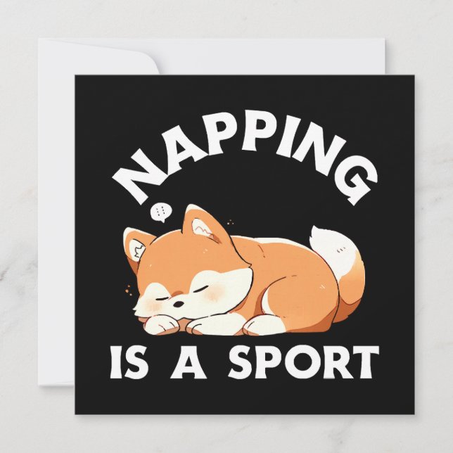 Funny Corgi Napping Is a Sport Dog Lover (Front)