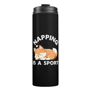 Funny Corgi Napping Is a Sport Dog Lover Thermal Tumbler