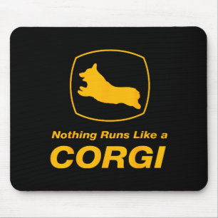 Funny Corgi - Nothing Runs Like A Corgi Mouse Pad