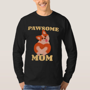 Funny Corgi Pawsome Mum Mother X S Day Collection T-Shirt