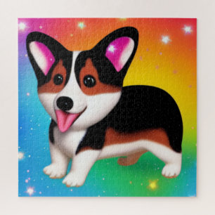 Funny Corgi Puppy Dog  Jigsaw Puzzle