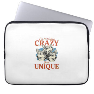 Funny Corgi Unique Vintage Engraving T-Shirt Desig Laptop Sleeve