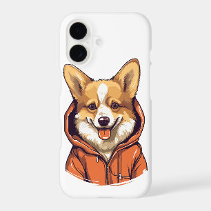 Funny Corgi Wearing Hoodie