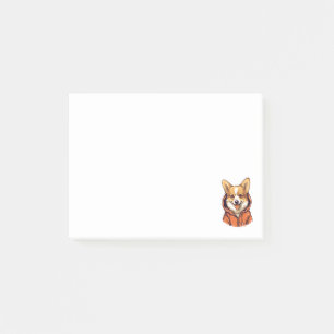 Funny Corgi Wearing Hoodie Post-it Notes