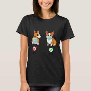 Funny Corgi Wearing Mask Cute Dog 787 T-Shirt