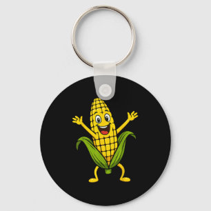 Funny Corn Design For Men Women Sweet Corn On The Key Ring