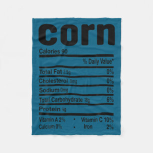 Funny Corn Nutrition Thanksgiving Costume  Fleece Blanket