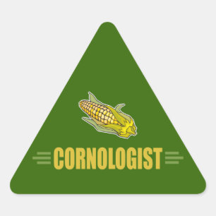 Funny Corn Triangle Sticker