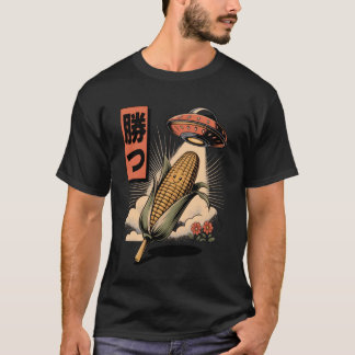 + Funny Corn UFO Lovers + Whimsical Vibe + Party M T-Shirt
