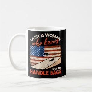 Funny Cornhole American Flag Cornhole Coffee Mug