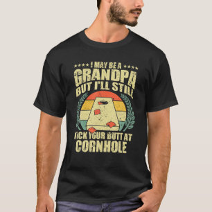 Funny Cornhole Design For Men Grandpa Sack Toss Ga T-Shirt