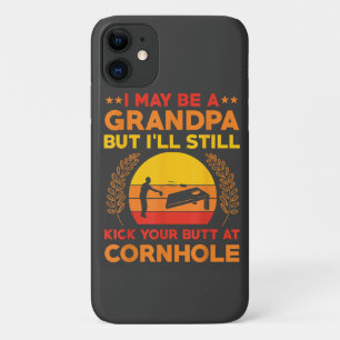 Funny Cornhole Grandpa Outfit Sack Toss iPhone 11 Case