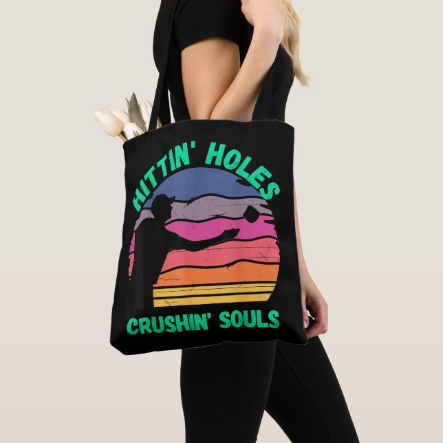 Funny Cornhole Tee Cornhole Accessories Jerseys  Tote Bag (Close Up)