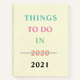 FUNNY CORONA VIRUS 2020 GIFT Things to do in 2021 Notebook