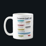 Funny Corporate email lingo Coffee Mug<br><div class="desc">Funny Corporate email lingo list definitions.</div>