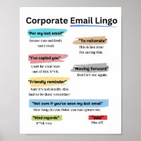 Funny Corporate email lingo
