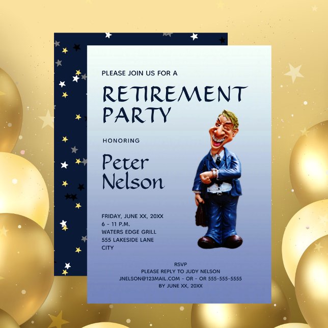 Funny Corporate Retirement Party Invitation (Creator Uploaded)