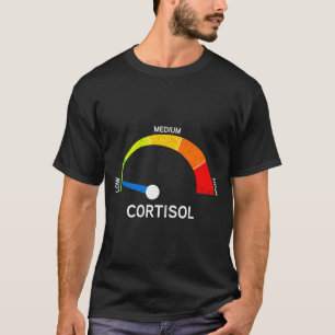 Funny cortisol level speedometer stress meme  T-Shirt