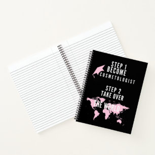 Funny Cosmetology School Graduation Cosmetologist  Notebook