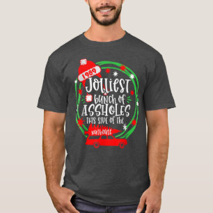 Funny Costume Christmas Tree Truck Jolliest Bunch  T-Shirt