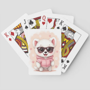 Funny Coton de Tulear Kawaii Dog Playing Cards