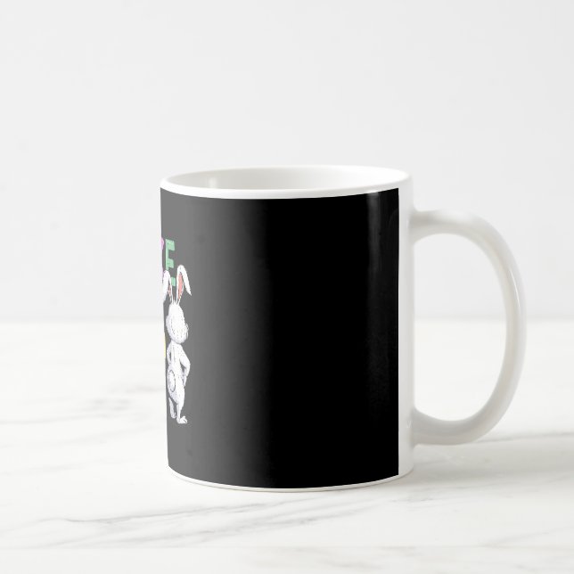 Funny Cotton Tail Easter Bunny Easter Day Gift For Coffee Mug (Right)