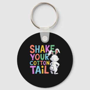 Funny Cotton Tail Easter Bunny Easter Day Gift For Key Ring