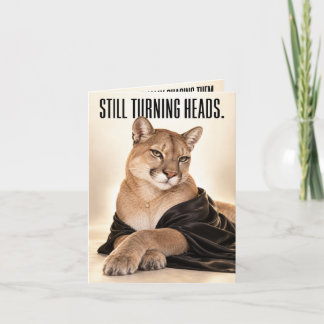 Funny Cougar Birthday Card | Seductive Older Woman