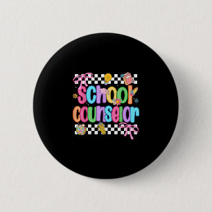 Funny counseior squad dream team back to school 6 cm round badge