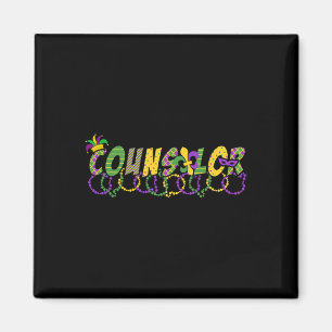 Funny Counsellor Mardi Gras Shirt Festival Party M Magnet