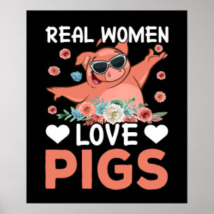 Funny Country Pig Lovers Poster
