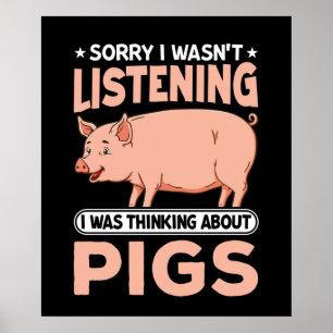 funny Country pig lovers Poster
