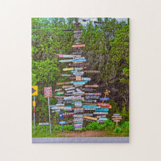 Funny Country Sign, Wimberley, TX Jigsaw Puzzle